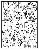 December Coloring Pages Free Printable PDF sketch template
