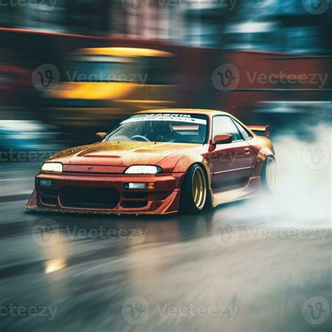 jdm drift car speed drifting japanese drone shot photography ...