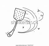 Fly Swatter Coloring Page Sketch sketch template