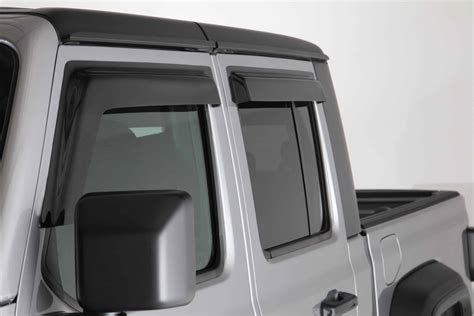 2019-2022 Jeep Gladiator JT, Ventguard, 4pc, Front, Rear Doors, Smoke ...