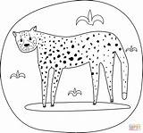 Cheetah Coloring Clipart Webstockreview Mammals Face Pages Sketch  sketch template