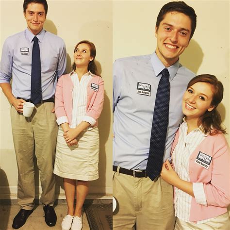 Pam Beesly and Jim Halpert from The Office Halloween costume | Halloween costumes diy couples ...