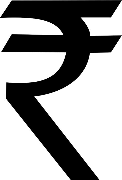 Rupee Symbol White Png