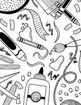 Art Coloring Pages Crafts sketch template