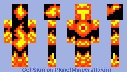 Fire Armor Minecraft Skin