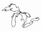 Michigan Great Lakes Coloring Pages sketch template