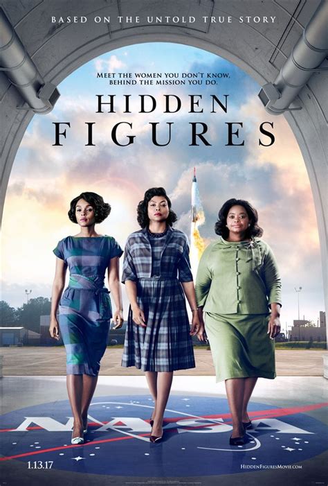 Hidden Figures movie large poster.