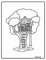 Treehouse Coloring Pages Free PDF Printables  Simply Love sketch template