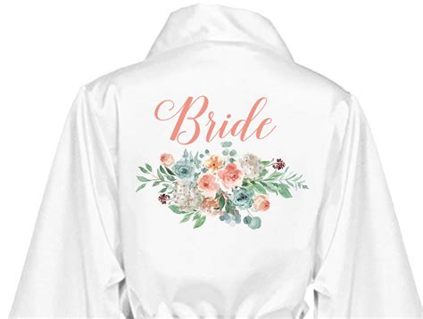 Floral Bridesmaid Robes Personalized Bridesmaid Robes with | Etsy