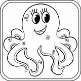 Octopus Coloring Pages Preschool  Kindergarten First Grade Made By sketch template