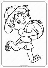 Child Coloring sketch template