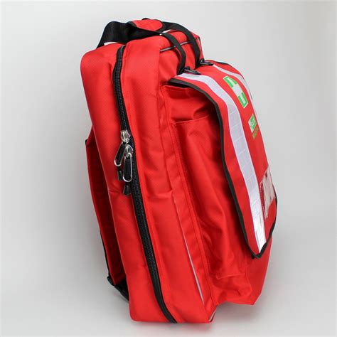 Red Paramedic Backpack Large Capacity | Ideal Emergency Bag.