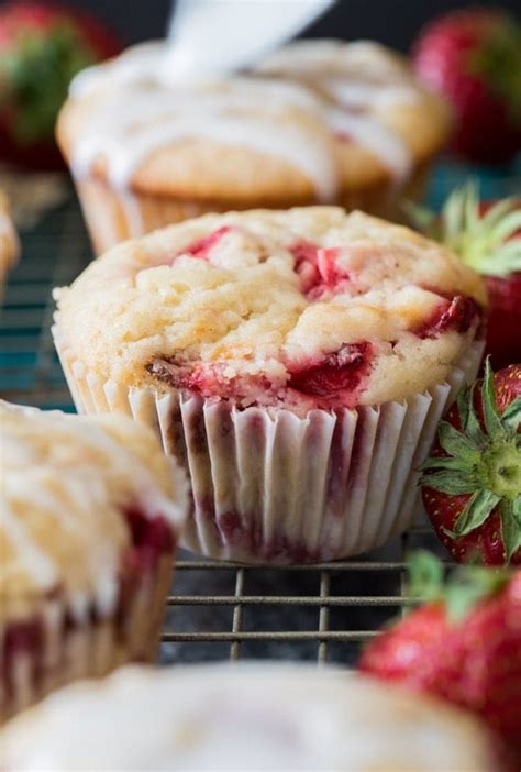 Strawberry Muffins (with Video!) - Sugar Spun Run