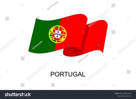 Portugal Flag Vector Portuguese Flag On Stock Vector (Royalty Free ...