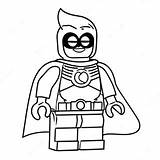 Lego Robin Coloring Page 47643 37657 sketch template