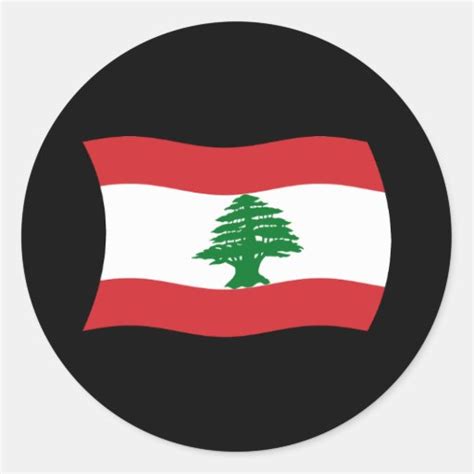 Lebanon Flag Sticker