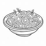 Premium Photo  Simple Pasta Coloring Page For Kids sketch template