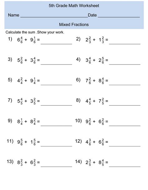 The math curriculum in fifth-grade consists of an addition to fractions and decimals. To master ...