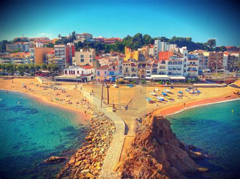 View Of The Beach In Blanes Costa Brava Girona Spain | Free Nude Porn ...