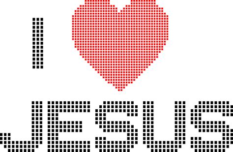 Clipart - I Love Jesus