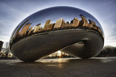 Chicago Cloud Gate At Sunrise Photograph by Sebastian Musial