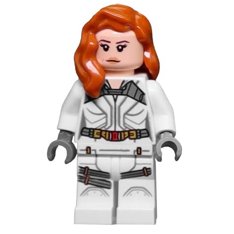 LEGO Set fig-010689 Black Widow, White Jumpsuit, Dark Bluish Gray Hands | Rebrickable - Build ...