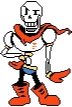 Undertale Papyrus Battle Sprite Sheet