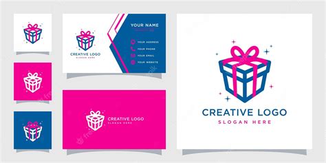 Premium Vector | Vector graphic of gift logo design template