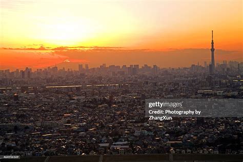 Tokyo Cityscape Twilight View At Sunset Photo - Getty Images
