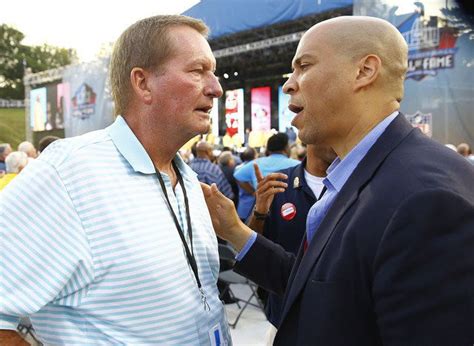 Michael Strahan Hall of Fame 2014: Senator Cory Booker attends Giants ...