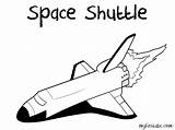 Space Shuttle Coloring Page Pages sketch template