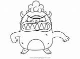 Mama Monster From Breadwinners Coloring Page For Kids  Free sketch template