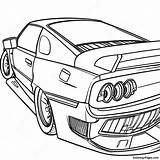 Sporty Jdm Car With Spoiler Coloring Page  Pagescom sketch template