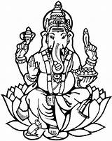 Ganesh Coloring Pages sketch template