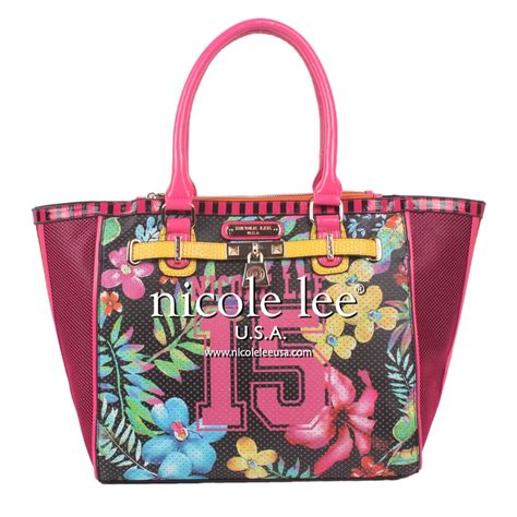 NUMERIC 15 PRINT TOTE BAG | Nicole lee handbags, Printed tote bags ...