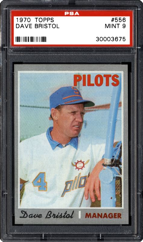 1970 Topps Dave Bristol | PSA CardFacts™