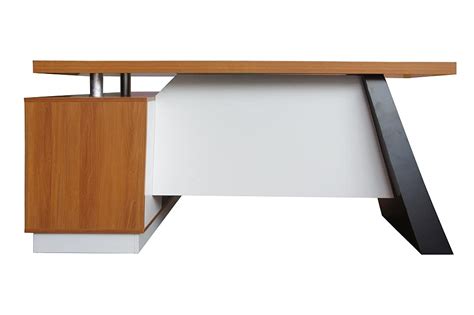 Buy Mahmayi Elegante 191-18 Modern Executive Desk Light Walnut, L Desk ...