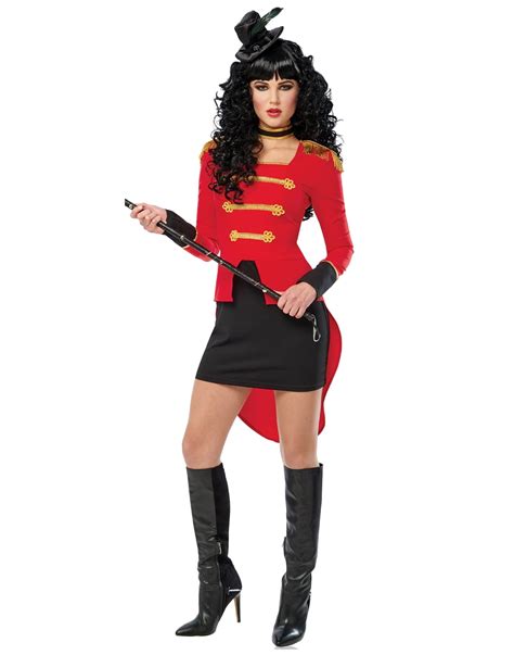 Ringmaster Womens Adult Circus Performer Ringleader Halloween Costume-L ...