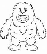 Smiling Yeti coloring page  Download Print Or Color Online For Free sketch template