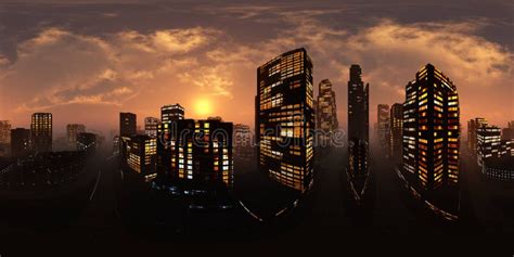 Hdri Night Future City