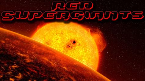 Red SuperGiant Stars - YouTube