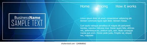 Blue Business Banner Background Trendy Banner Stock Vector (Royalty Free) 1240868062 | Shutterstock