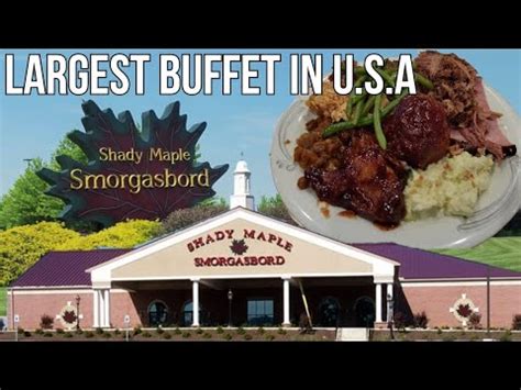 Largest Buffet In America Shady Maple Smorgasbord Review Lancaster PA Amish County 2022 - YouTube