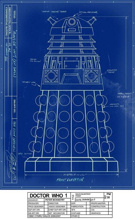 Dalek Blueprint | Doctor who wallpaper, Doctor who craft, Dalek