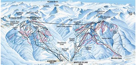 Whistler Ski Piste Map | Crans-montana, Skiing, Whistler