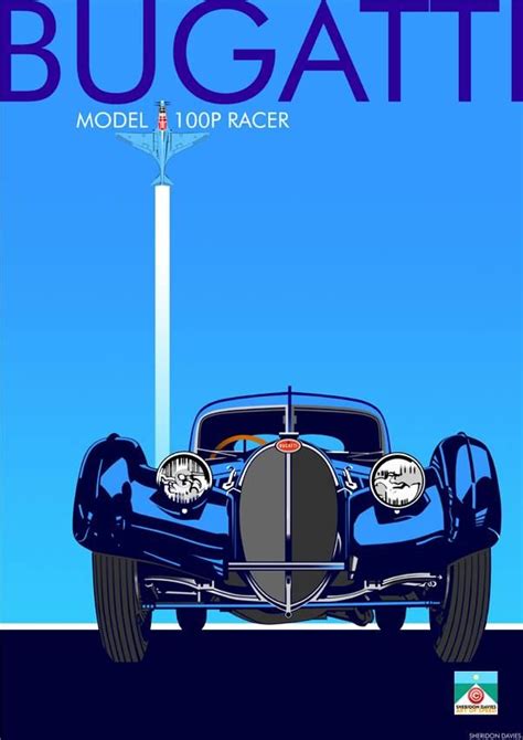 Sheridon Davies Art of Speed | Bugatti models, Bugatti, Art deco posters