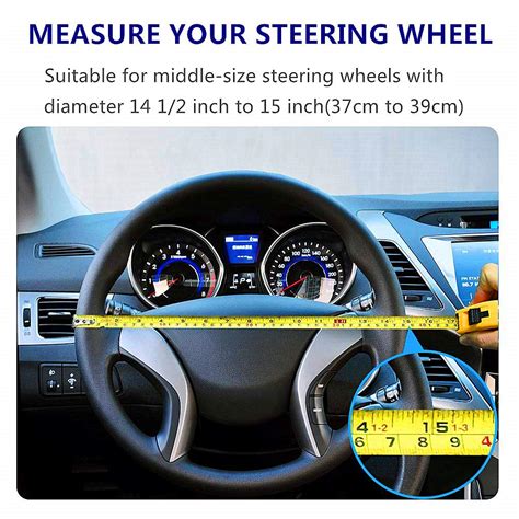 Labbyway Cactus Pattern Steering Wheel Cover for 15-inch Car Steering ...