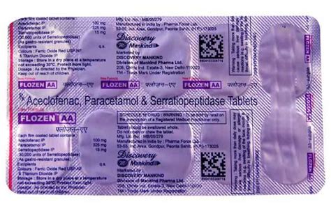 Enzoflam SP Tablet: Uses, Price, Dosage, Side Effects, Substitute, Buy ...