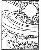 Waves Coloring Pages Sketch Page sketch template