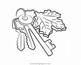 Wooden Keychain Coloring Page For Kids  Free Everyday Objects sketch template